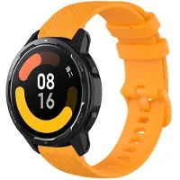 Strap-it Luxe siliconen smartwatch bandje - geschikt voor Xiaomi Watch S1 (Active/Pro) / Watch 2 Pro / Watch S3 / Mi Watch / Amazfit GTR 47mm / GTR 2-3-4 / Amazfit Balance / Bip 5 - oranje