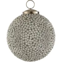 J-Line Kerstbal diamant glas wit large