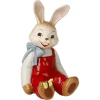 Goebel - Pasen | Decoratief beeld Haas Mijn kleine vriendje | Aardewerk - 11cm - Paashaas