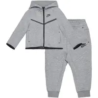 Nike Kids Joggingpak 'TECH FLEECE' antraciet / lichtgrijs / zwart