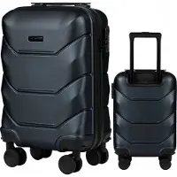 Wings - Koffer - Kleine Cabine Koffer - Handbagage - Lichtgewicht - Reiskoffer - Trolley - 28L - 51,5x33,5x19cm - Zwart