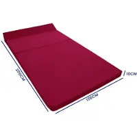 Viking Choice Opvouwbaar Matras Violet - 200x120x10 cm - Inclusief Wasbare Hoes & Opbergtas