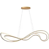 Lucide SARDANA Hanglamp LED 54W – Mat Goud / Messing