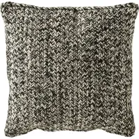 J-Line kussen miami polyester /wit 42x44x10cm