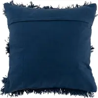 J-Line kussen Boord Spiegel - katoen - blauw