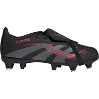 Adidas Kinderen Predator League Tong SG Zachte Ondergrond Voetbalschoenen Core Black/Grey Four/Lucid Red