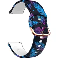 Strap-it Smartwatch bandje 20mm - siliconen bandje veren print geschikt voor Polar Ignite / Ignite 2 / Ignite 3 / Unite / Pacer - Huawei Watch GT 2 42mm / GT 3 42mm / GT 3 Pro 43mm