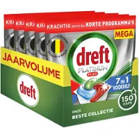 Dreft Vaatwastabletten Platinum Plus All In One Deep Clean 150 Stuks