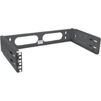 InLine Muurbeugel voor 19 inch componenten | 24-40 cm diep | max. 10 kg | 2U | zwart