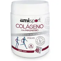 Amlsport Magnesium/vitamin C+b1+b2+b6 Collageenpoeder Aardbei 350g