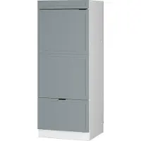 Vicco Hoge kast Fame-Line, Licht blauw-grijs/Wit, 60 cm