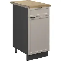 Vicco Fame-Line Keukenonderkast – 40 cm, WB Eik GrijsBeige