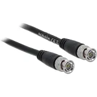 DeLOCK BNC kabel | RG59 | 75 Ohm | koper | zwart | 1 meter
