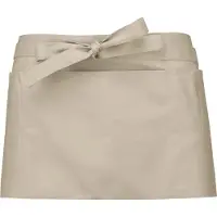 Kariban Polykatoen kort schort White - Kariban K896 - Maat One Size