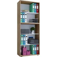 VCM Lona XXL Kantoorplank met 3 vakken Sonoma eiken decor.