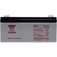 Yuasa NP3-6 Loodaccu 6 V 3 Ah Loodvlies (AGM) (b x h x d) 134 x 64 x 34 mm Kabelschoen 4.8 mm Onderhoudsvrij