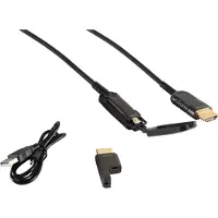 S-Impuls HDMI active optical cable (AOC) met smalle connector - HDMI2.0 (4K 60Hz + HDR) - 15 meter