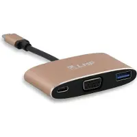 LMP Multiport USB-C VGA Adapter Goud