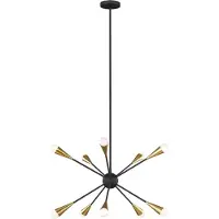 FEISS LED Kroonluchter | 3W 3000K 3000Lm 830 | Dimbaar | Midnight Black