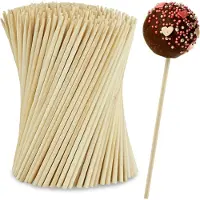 Relaxdays 400x Cake pop stokje, Bakgerei, Bruin