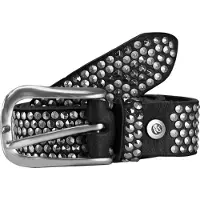 B.belt Riem 'Zoe' zwart / zilver