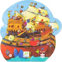 Djeco Puzzlespiel - 54 Teile - Barbarossas Schiff - - One Size - Puzzlespiele