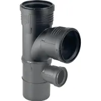 Geberit Silent-PP Gecombineerd bocht-T-stuk 87,5°, DN 90 / 90 / 50, 390.456.14.1