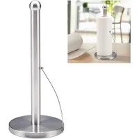 Relaxdays Keukenrolhouder, Keukenrolhouder, Zilver