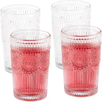 Relaxdays 4x drinkglas, Cocktailglazen, Transparant
