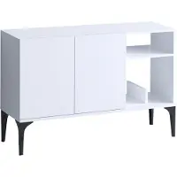 Hannah Home Console Emerald 120x80x40 | Melamine gecoat | Wit