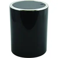 MSV Pedaalemmer 6L - KAMAKA - Prullenbak Badkamer - ABS - Zwart