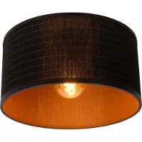 Lucide TAGALOG - Plafonnière (Plafondlamp) - Ø 40 cm - 1xE27 - Zwart - Japandi