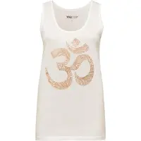 Yogistar Yoga-Tank-Top „OM“ - ivory/copper