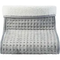 En.casa Elektrische voetenwarmer Bari 26x30x30 cm 100W grijs