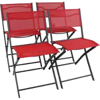 VCM 4-delige set balkonstoel inklapbare tuinstoel inklapbare camping inklapbare stoel Sumila