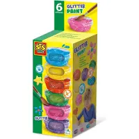 SES Creative plakkaatverf glitter (6x45ml)