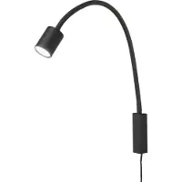 FISCHER&HONSEL GMBH LED-wandlamp Justi, zwart, Woon-/ Eetkamer, metaal, Modern, LED wandlamp