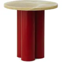 Normann Copenhagen Bijzettafel Dit Table Bright Red Honey Onyx