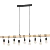 Eglo Eettafel Hanglamp Townshend 9x E27 Hout
