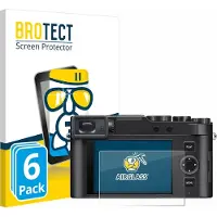 BROTECT Screenprotector 6 Stuks voor Leica D-Lux 8 Beschermglas transparant