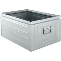 Schäfer Shop stapelbak, 83 l, 250 kg, L 658 x B 459 x H 300 mm, staal, elektrolytisch verzinkt