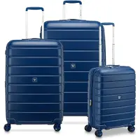 Roncato Relife 4 wielen Kofferset 3-delig met uitbreidingsplooi blauw