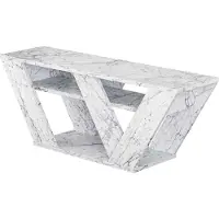 Skye Decor , Pipralla - TV-standaard van Carrara-marmer, afmetingen: 110 x 30 x 40 cm, materiaal: 100% melaminecoating op spaanplaat