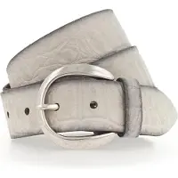 Vanzetti Leren Riem Genuine Beauty 35mm Velour Leather Belt W110 Dark Vanilla Crème