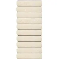 vidaXL Handdoeken FROGN 10 st 50x100 cm 360 g/m² crème