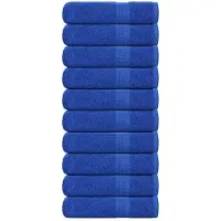 vidaXL Handdoeken FROGN 10 st 50x100 cm 360 g/m² blauw