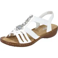 Rieker Sandaal zilver / wit