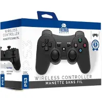Freaks and Geeks Retro Draadloze Controller voor PS3 - Dubbele Trilmotor - 1 meter Kabel - Zwart