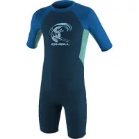 O'Neill Reactor Spring 2 Mm Junior Shorty Met Korte Mouwen En Rits Op De Rug