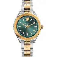 Versace V12050015 Dames Hellenyium Tweekleurig Groen Horloge